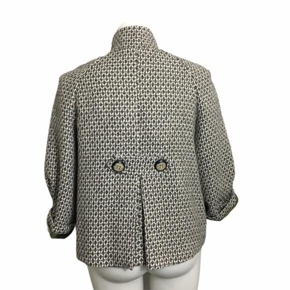 Maestro textured button front jacket. Size Large - Picture 2 of 8